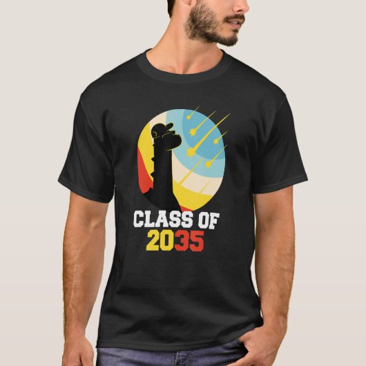 Class Of 2035 Kindergarten Dinosaur For Kids T-shirt (Voorkant)