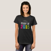 Class Of 2035 Kindergarten First Day Back to Schoo T-shirt (Voorkant volledig)