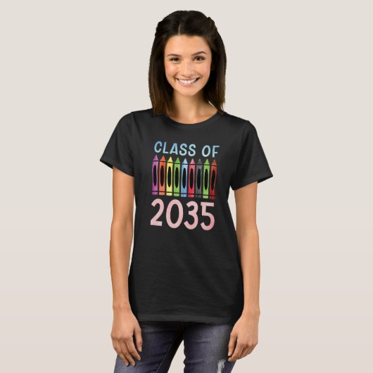 Class Of 2035 Kindergarten Graduation  1 T-shirt (Voorkant volledig)