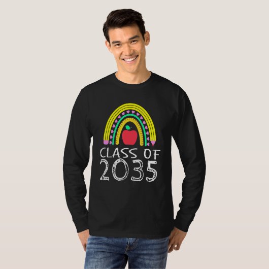 Class of 2035 Kindergarten Through High School Tee T-shirt (Voorkant volledig)