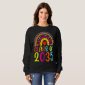 Class Of 2035 Rainbow Preschool Kindergarten Gradu Trui (Voorkant volledig)