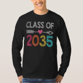 Class Of 2035 Senior Graduation School Future Grad T-shirt (Voorkant)