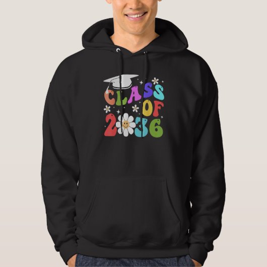 Class of 2036 Grow With Me First Day of School Gra Hoodie (Voorkant)