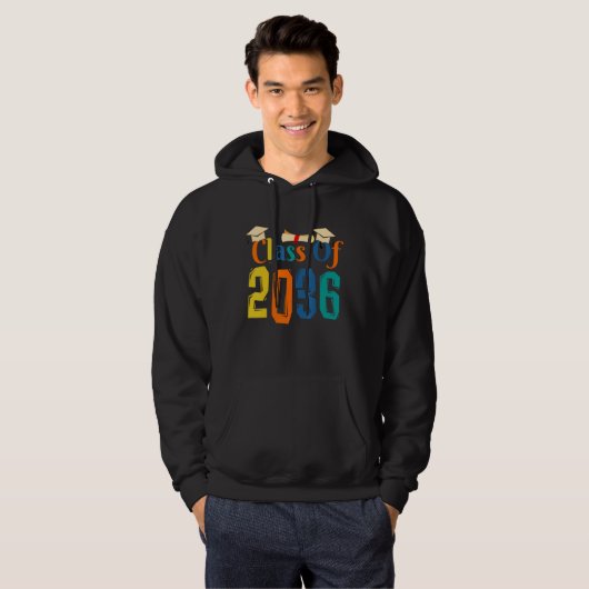 Class of 2036 Grow With Me First Day of School Gra Hoodie (Voorkant volledig)