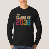 Class Of 2036 Kindergarten Graduate Kinder Graduat T-shirt (Voorkant)
