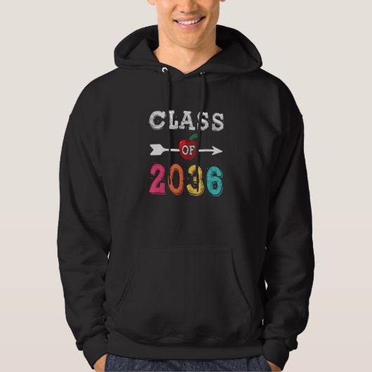 Class Of 2036  Pre K Graduate Preschool Graduation Hoodie (Voorkant)