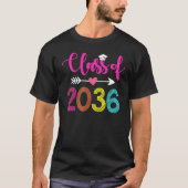 Class Of 2036 Pre K Graduate Preschool Graduation T-shirt (Voorkant)