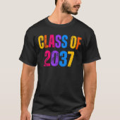 Class of 2037 grow with me future generation kinde t-shirt (Voorkant)