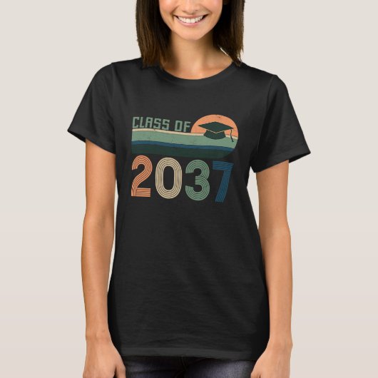 Class of 2037 Grow with Me Kindergarten to Graduat T-shirt (Voorkant)