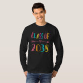 Class Of 2038 Pre K Graduate Preschool Graduation T-shirt (Voorkant volledig)