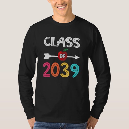 Class Of 2039  Pre K Graduate Preschool Graduation T-shirt (Voorkant)