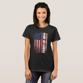 Class of 2044 Senior 2044 USA American Flag T-shirt (Voorkant volledig)