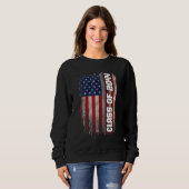 Class of 2044  Senior 2044 USA American Flag Trui (Voorkant volledig)