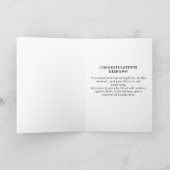 Class of 20XX Custom Photo Orion Nebula Graduation Kaart (Binnen)