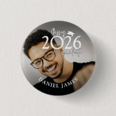 Class Of Graduate Photo Graduation Ronde Button 3,2 Cm (Voorkant)