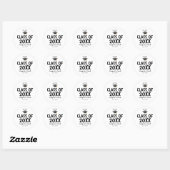 Class of Graduation Cap Watercolor Cute Ronde Sticker (Vel)