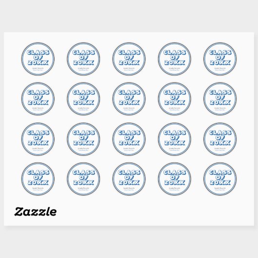 Class Of Graduation Ronde Sticker (Vel)