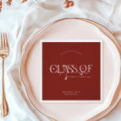 Class Of | Modern Personalized Graduation Party Servet