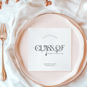 Class Of | Modern Personalized Graduation Party Servet