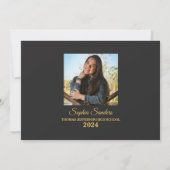 Class of Party Graduation Elegant 2 photos Kaart (Achterkant)