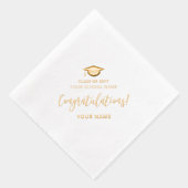 Class of School Graduation Party Gefeliciteerd Folie Servetten (Rechts)