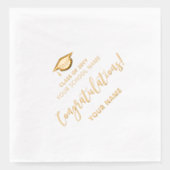 Class of School Graduation Party Gefeliciteerd Folie Servetten (Voorkant)