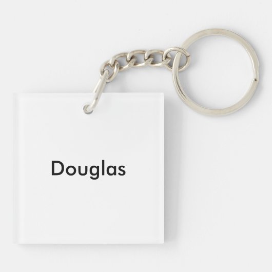 Class of Your Year Graduation Cap gepersonaliseerd Sleutelhanger (Achterkant)