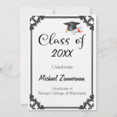 Class of Your Year Groot Tekst Afstuderen Kaart (Voorkant)