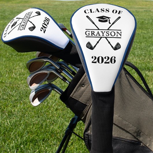 Class of YY Graduation Golf Club Name Golfheadcover
