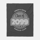 Class of YY Vintage Graduate Name Fleece Deken (Voorkant)