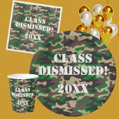 Class ontslagen Camo afstudeerfeest Papieren Bordje