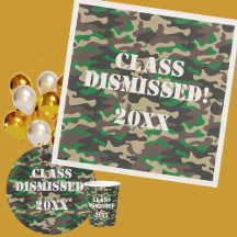 Class ontslagen Camo afstudeerfeest
