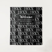 Class Reunion Black Class Year Photo Prodrop Backd Wandkleed (Voorkant)