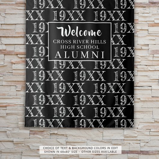 Class Reunion Black Class Year Photo Prodrop Backd Wandkleed