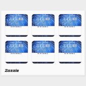 Class Reunion blue Name tag Sticker (Vel)