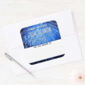 Class Reunion blue Name tag Sticker (Envelop)