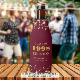 Class Reunion Bourgogne Gouden Sterren gepersonali Flesjeskoeler