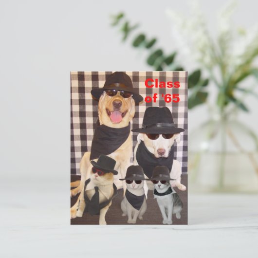 Class Reunion Briefkaart/Uitnodiging Uitnodiging Briefkaart (Staand voorkant)