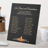 Class Reunion Classmate Memorial Tribute Reclamebord Met Voetstuk (Insitu)