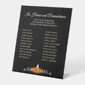Class Reunion Classmate Memorial Tribute Reclamebord Met Voetstuk (Voorkant)