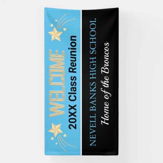 Class Reunion Decor! CUSTOM Reunion banner (Verticaal)