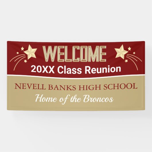 Class Reunion Decor! CUSTOM Reunion banner (Horizontaal)