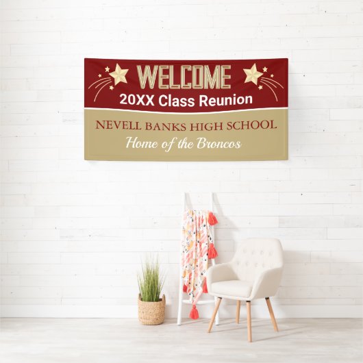 Class Reunion Decor! CUSTOM Reunion banner (Insitu)
