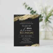 Class Reunion Elk jaar Alumni Gold Zwart (Staand voorkant)