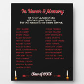 Class Reunion Memorial Tribute tafelblad Fotoplaat (Voorkant)