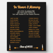 Class Reunion Memorial Tribute tafelblad Fotoplaat (Voorkant)