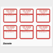 Class Reunion op maat naam badge stickers (Vel)
