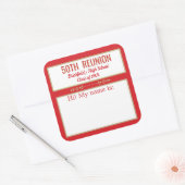 Class Reunion op maat naam badge stickers (Envelop)
