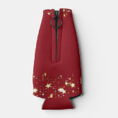 Class Reunion Red Gold Sterren gepersonaliseerd Flesjeskoeler (Achterkant)