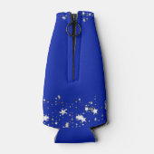 Class Reunion Royal Blue Silver Stars gepersonalis Flesjeskoeler (Achterkant)